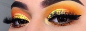 Orange / Yellow Eye Makeup
