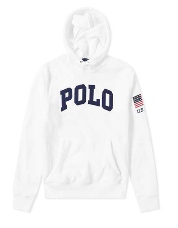 Polo Ralph Lauren White Logo Hoodie