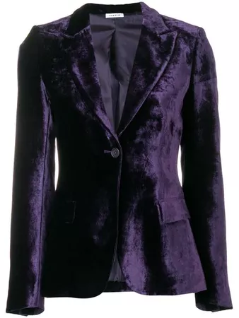 P.A.R.O.S.H. velvet fitted jacket $381 - Buy AW18 Online - Fast Global Delivery, Price