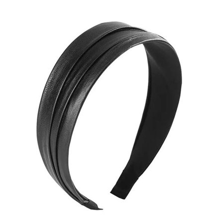 Black Wide Leather Headband – TLM Edit
