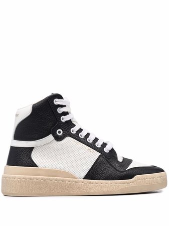 Shop Saint Laurent SL/24 logo high-top sneakers with Express Delivery - FARFETCH