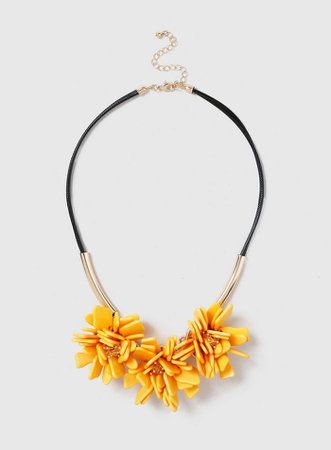 Mustard Flower Collar Necklace | Dorothy Perkins