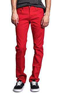 Skinny Fit Color Skinny Jeans - Red