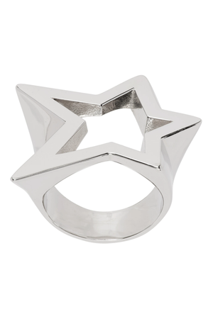 WE11DONE Silver Star Ring