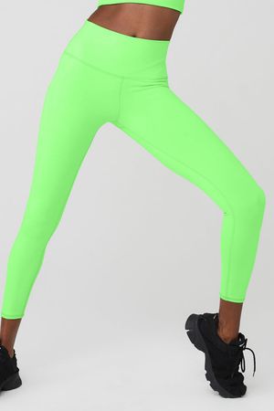7/8 High-Waist Airbrush Legging - Green Glow | Alo Yoga
