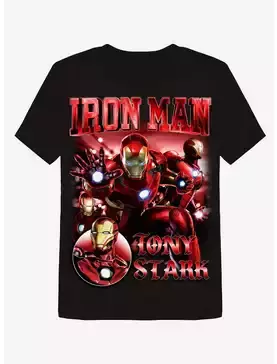 Marvel Iron Man Collage Boyfriend Fit Girls T-Shirt | Hot Topic