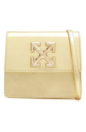 Женская золотая поясная сумка 0.7 jitney OFF-WHITE — купить за 63200 руб. в интернет-магазине ЦУМ, арт. 0WNA093S20LEA0047600