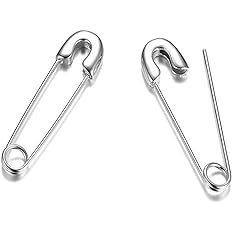 Amazon.com: Punk Safety Pin Cartilage for Women Teen Girls Stainless Steel Minimalist Hoop Earrings Personalized Dangle Drop Fashion Hypoallergenic Jewelry Gifts 33mm (Silver): Clothing, Shoes & Jewelry
