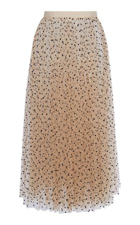 Elisabetta Dotted Tulle Midi Skirt by Khaite | Moda Operandi