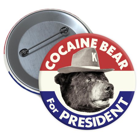 Cocaine Bear for President Button – KY for KY Store