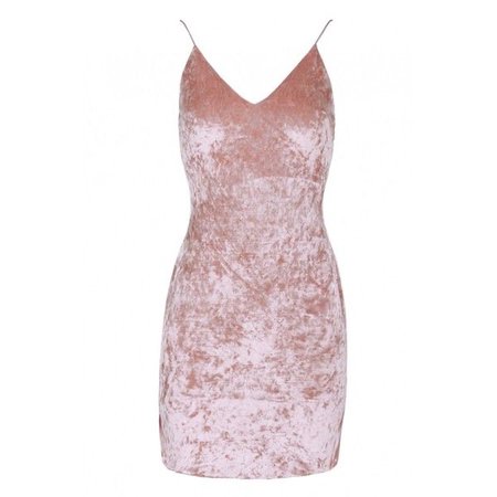 Blush Crushed Velvet Dress ($29)