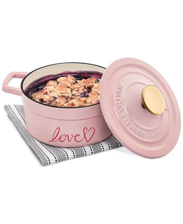 Martha Stewart Collection 2-Qt. Cast Iron Love Casserole, Created for Macy's & Reviews - Home - Macy's