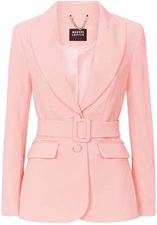 pink blazer coat
