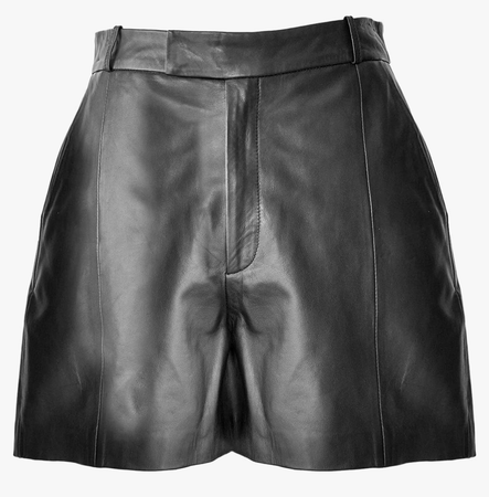 Black Leather shorts