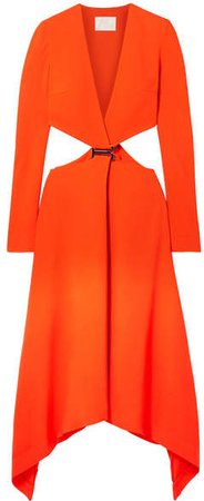 Embellished Cutout Cady Maxi Dress - Bright orange