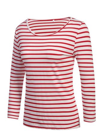 Red striped top