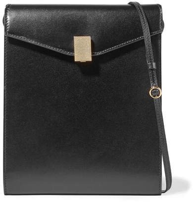 Postino Leather Shoulder Bag - Black