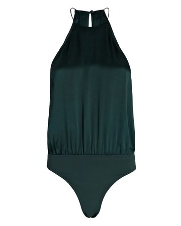 The Sei Silk Halter Bodysuit | INTERMIX®