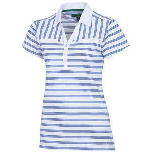 S Brand New Tommy Hilfiger Golf Women's Blue/White Striped Polo Shirt TW353 . Cash in the Closet