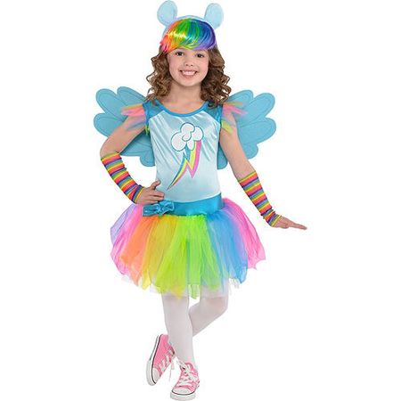 Toddler Girls Rainbow Dash Costume - My Little Pony | Party City