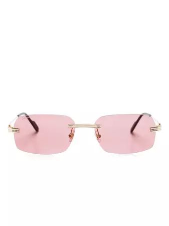 Cartier Eyewear rectangle-frame Sunglasses - Farfetch
