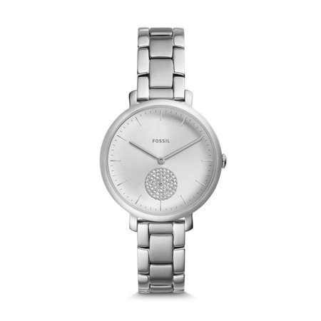 Jacqueline Three-Hand Stainless Steel Watch - Fossil