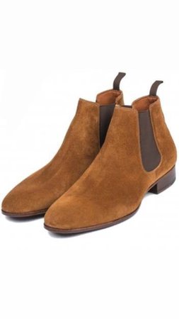 light brown suede boots