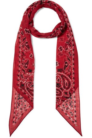 Saint Laurent | Paisley-print wool scarf | NET-A-PORTER.COM