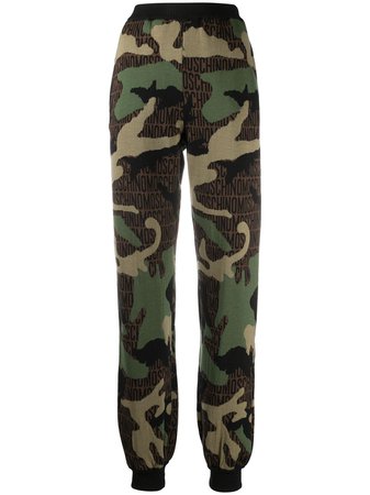 Moschino Knitted Camouflage Track Pants - Farfetch