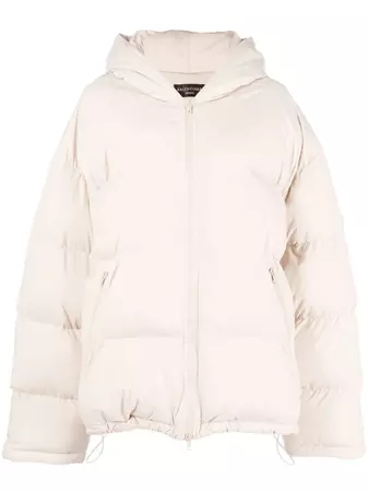 Balenciaga Hooded Quilted Jacket - Farfetch