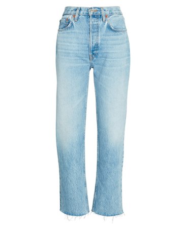 RE/DONE 70s High-Rise Stove Pipe Jeans | INTERMIX®