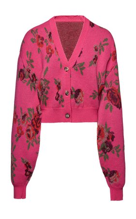 Floral Printed Wool-Blend Cardigan By Magda Butrym | Moda Operandi