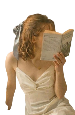 girl reading book light academia