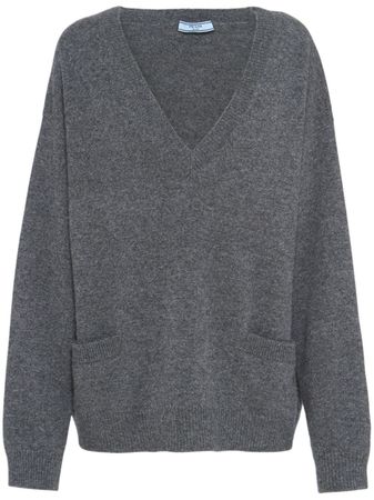 Prada V-neck wool jumper