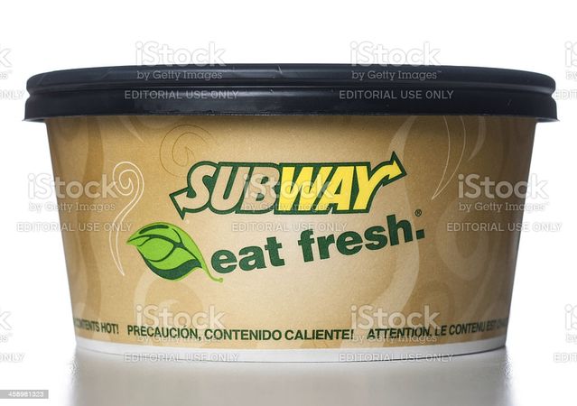 Subway Soup Bowl Stock Photo - Download Image Now - iStock