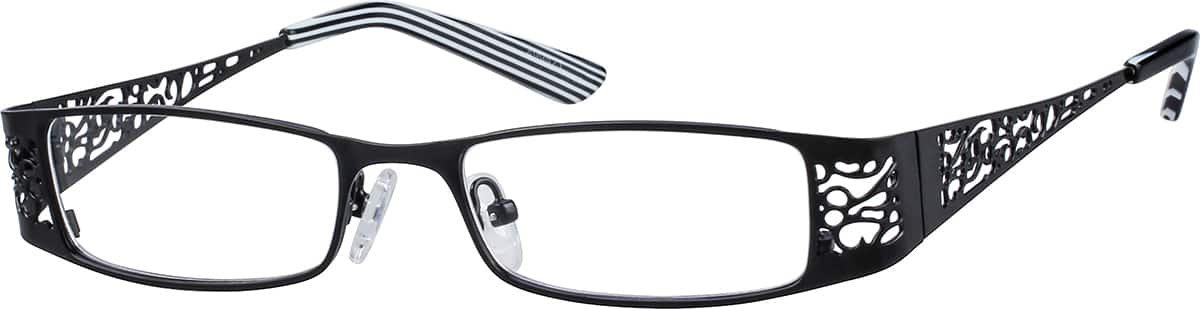 Black Rectangle Glasses #499421