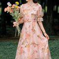 Fairy Core Rose Print Dress– The Cottagecore