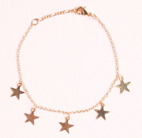 brandy melville gold star bracelet