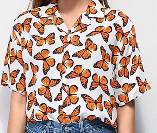 butterfly button up