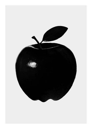 Black Apple Poster