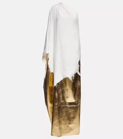 Asymmetric Silk Gown in White - Tom Ford | Mytheresa