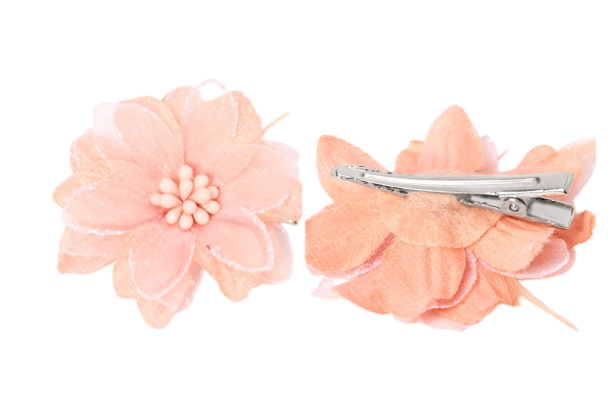 Pink Floral Hair Clip
