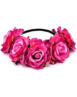 Amazon.com: DreamLily Rose Flower Hair Clip Flamenco Dancer Pin up Flower Brooch BC10 (1#) : Clothing, Shoes & Jewelry