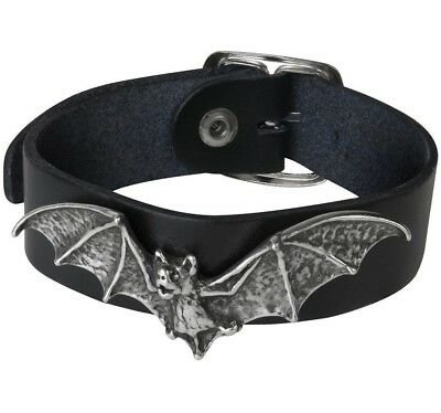 Desmodus Vampire Bat Black Leather Bracelet Wrist Strap A111 Alchemy Gothic Goth | eBay