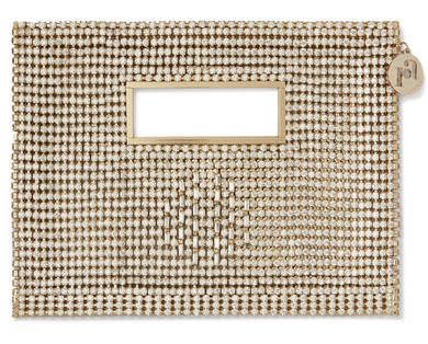 Iside Crystal-embellished Gold-tone Tote - Silver