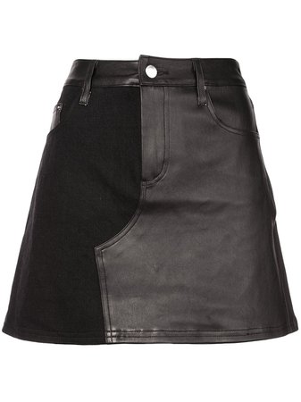 Amiri Contrast Mini Skirt - Farfetch