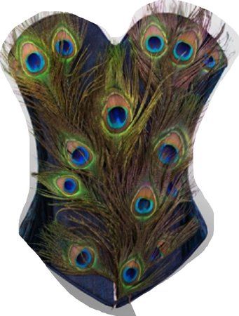 peacock corset