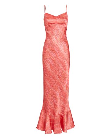 Saloni Mimi Silk Charmeuse Midi Dress | INTERMIX®