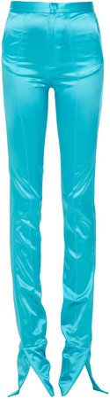 Mach & Mach Aqua Blue Stretchy Pants