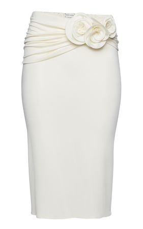 Floral-Detailed Midi Skirt By Magda Butrym | Moda Operandi